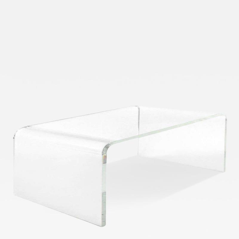 Custom Lucite Waterfall Table 70 wide x 48 deep x 17 5 tall Salt Lake City