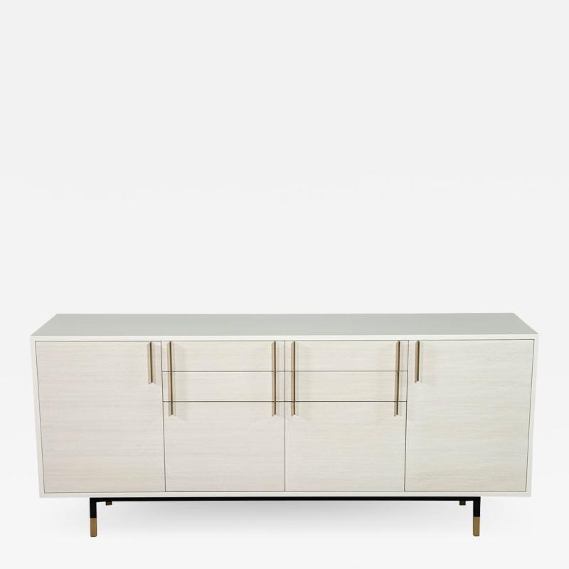 Custom Modern White Buffet Sideboard