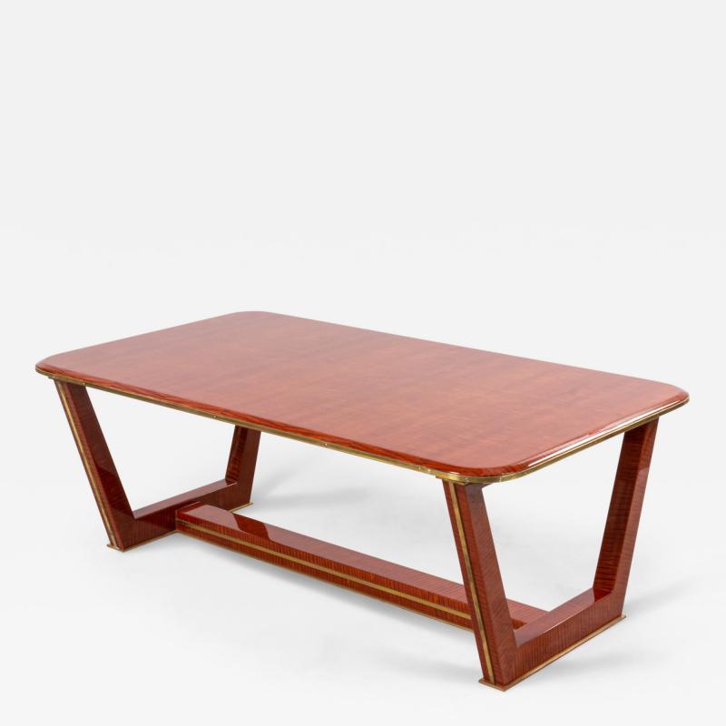Customizable French 1940s Style Makore Veneer Coffee Table manner of Maxime Old