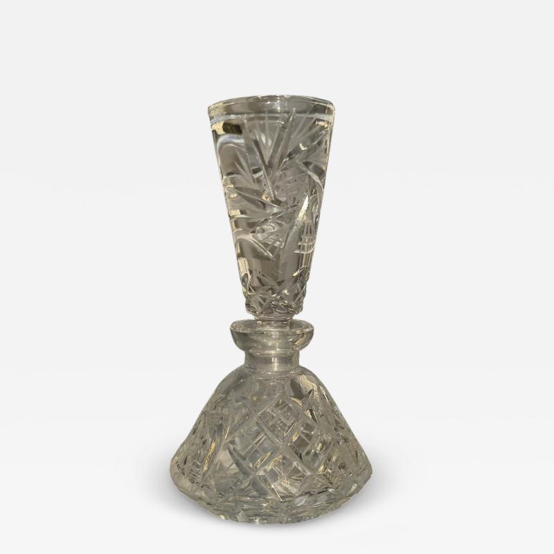 Cut Glass Perfume Bottle