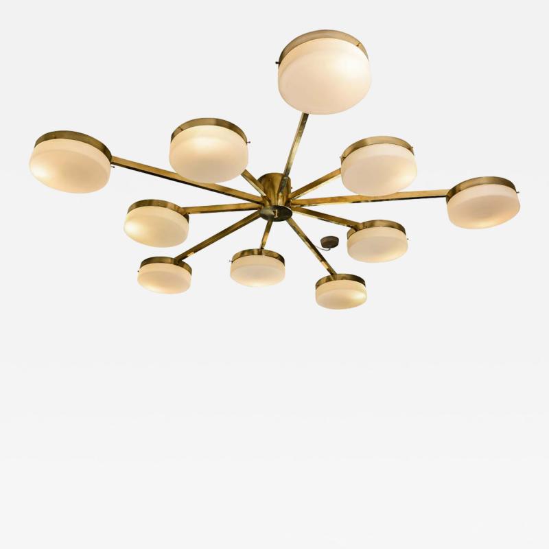 DECA DRUMS BRASS STRUCTURE FLASH CEILING LIGHT