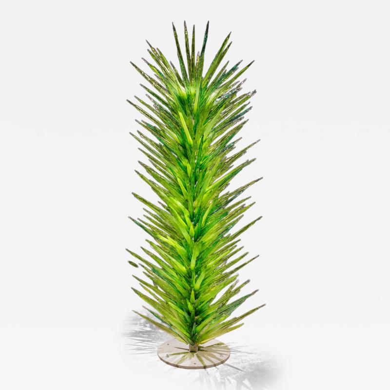 Dale Chihuly Peridot Green Icicle Tower 2023