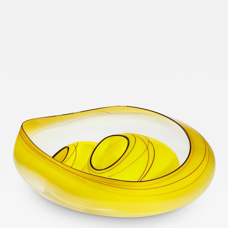 Dale Chihuly Saturn Yellow Basket