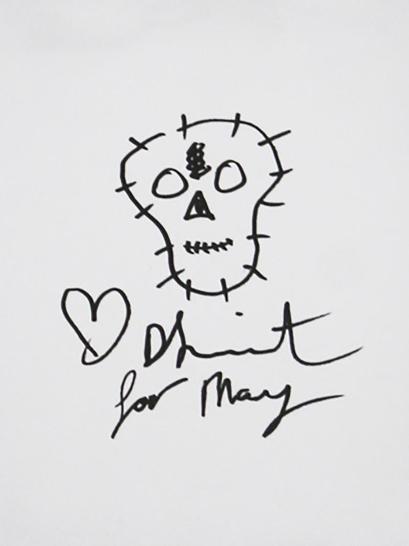 Damien Hirst Damien Hirst Original Signed and Dedicated Framed Marker on Paper Drawing