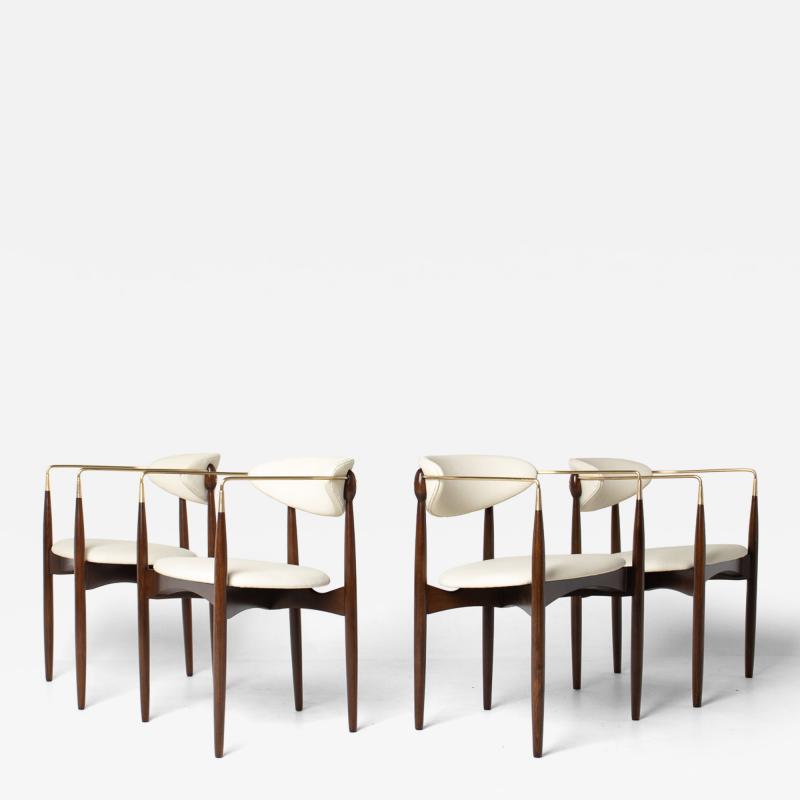Dan Johnson Set of Four Dan Johnson Viscount Arm Chairs