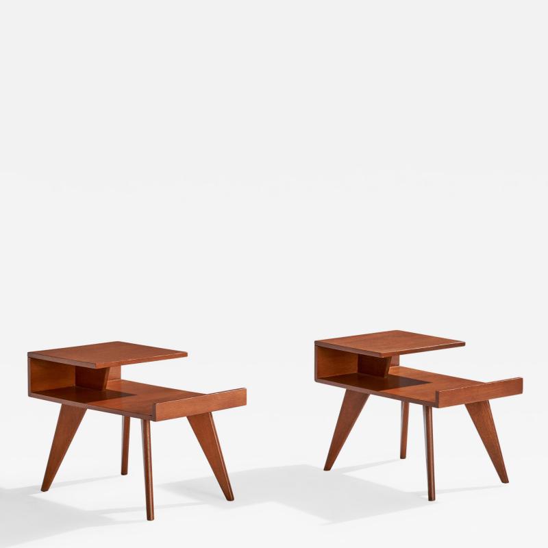 Dan Johnson Side Tables in Mahogany USA 1950s