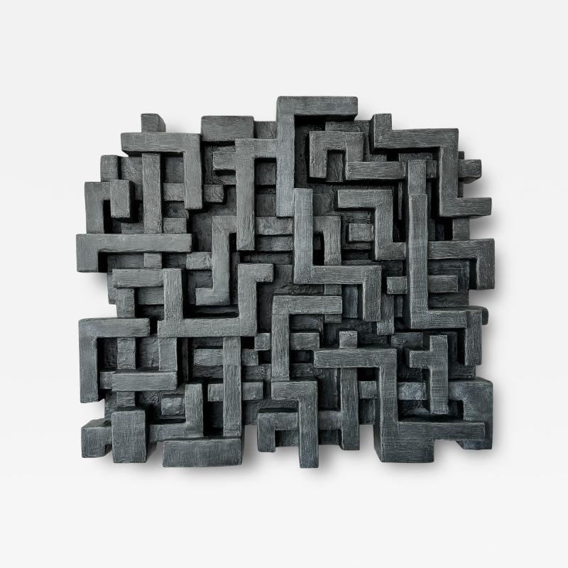 Dan Schneiger Garam Geometric Abstract Wall Sculpture by Dan Schneiger
