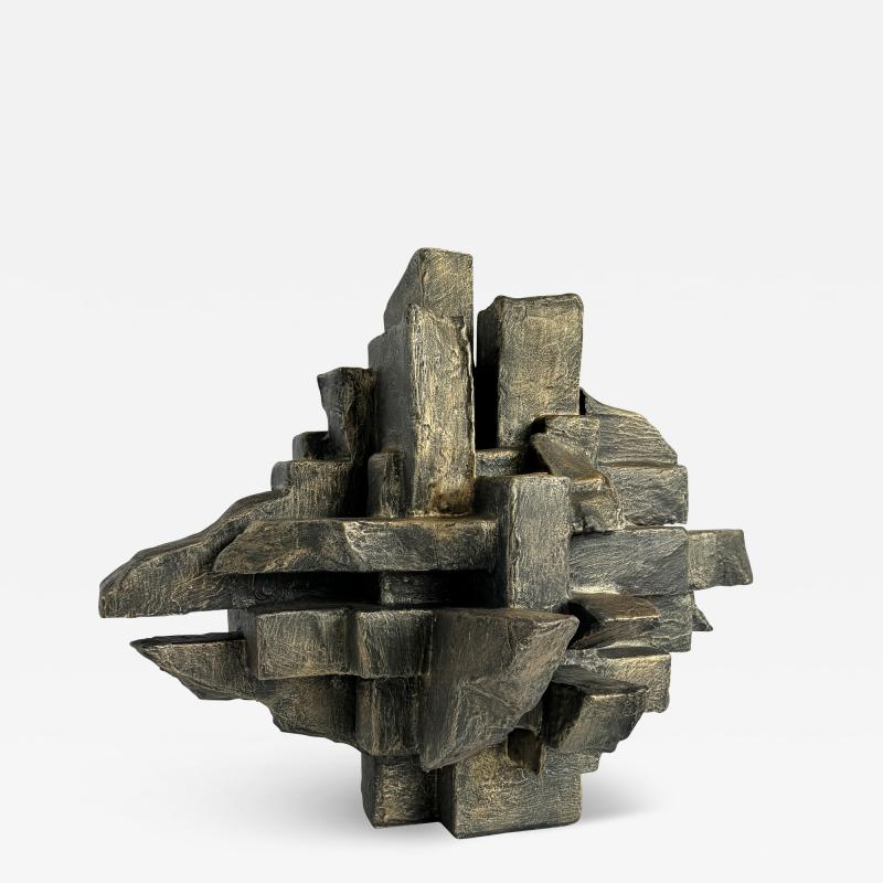 Dan Schneiger Interzone Brutalist Abstract Sculpture by Dan Schneiger