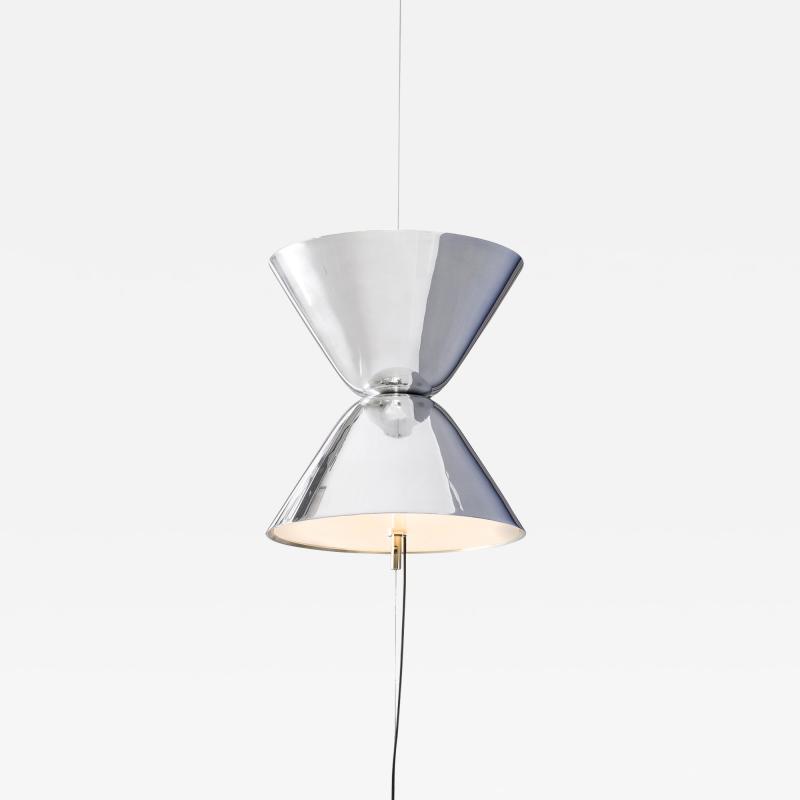 Daniel Becker Daniel Becker Aureole Suspended Floor Lamp in Polished Aluminum