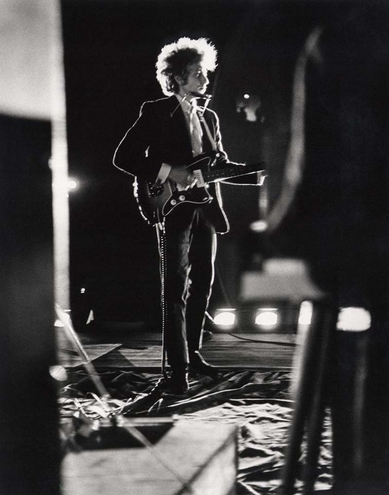 Daniel Kramer Bob Dylan Backlit On Stage Forest Hills Stadium