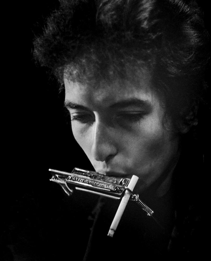Daniel Kramer Bob Dylan Cigarette in Harmonica Holder Pennsylvania Crop