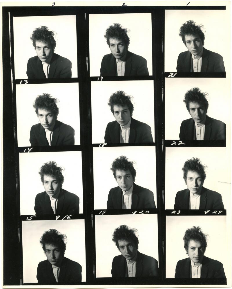 Daniel Kramer Bob Dylan Contact Sheet
