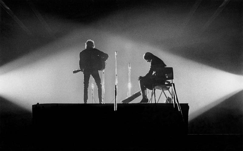 Daniel Kramer Bob Dylan Joan Baez Crossed Lights New Haven CT