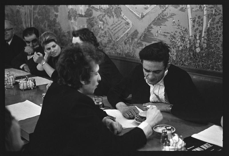 Daniel Kramer Bob Dylan Johnny Cash at the Table