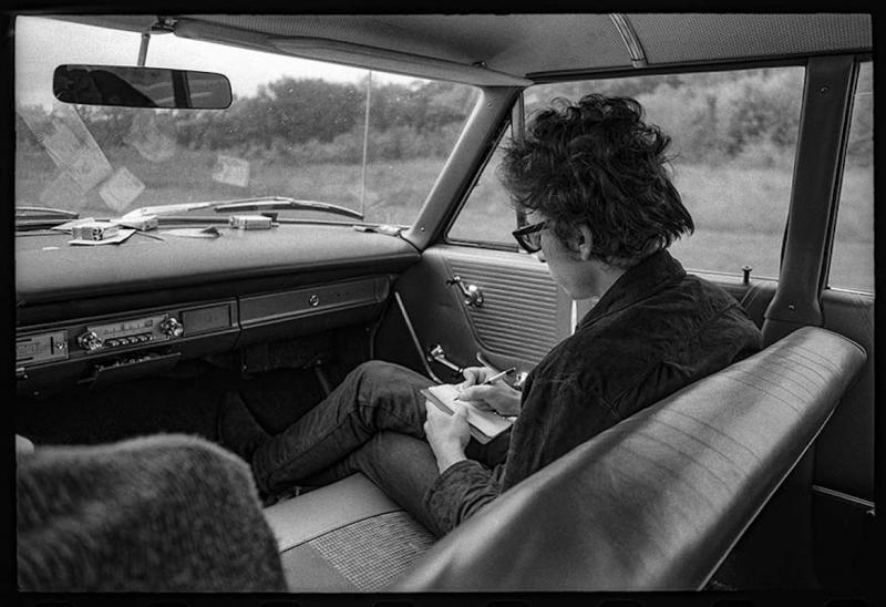 Daniel Kramer Bob Dylan Writing in the Car