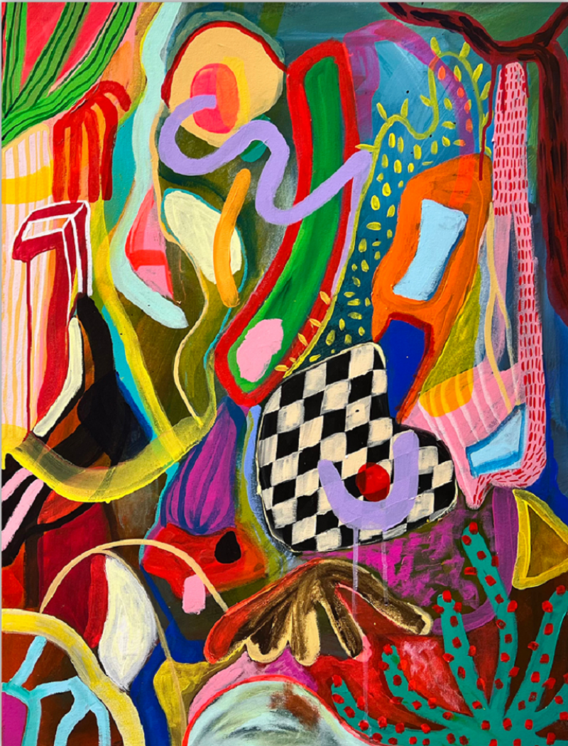 Daniela Marin Barotr pico XII Abstract painting 2023