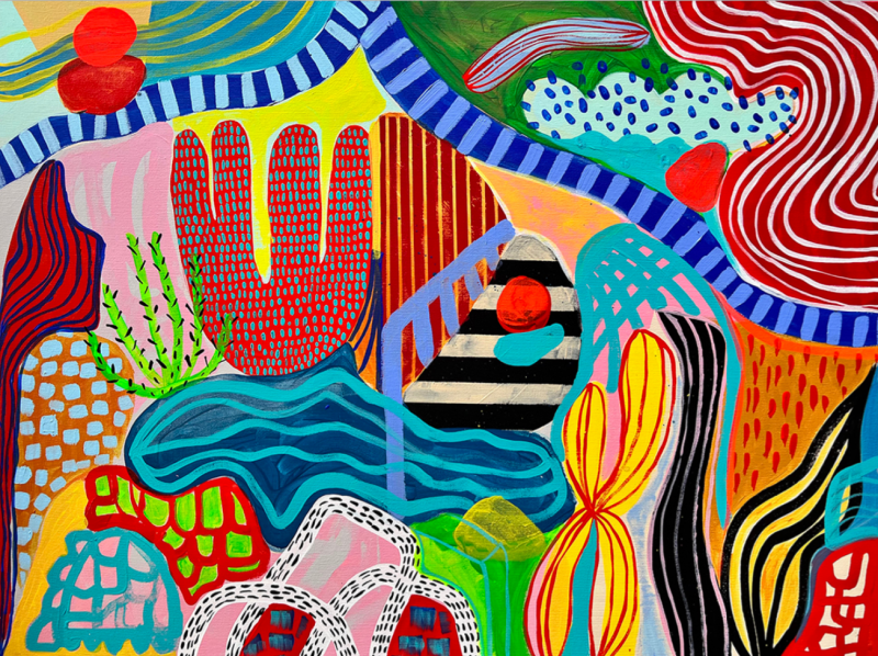 Daniela Marin Barotropico IV Abstract painting 2023