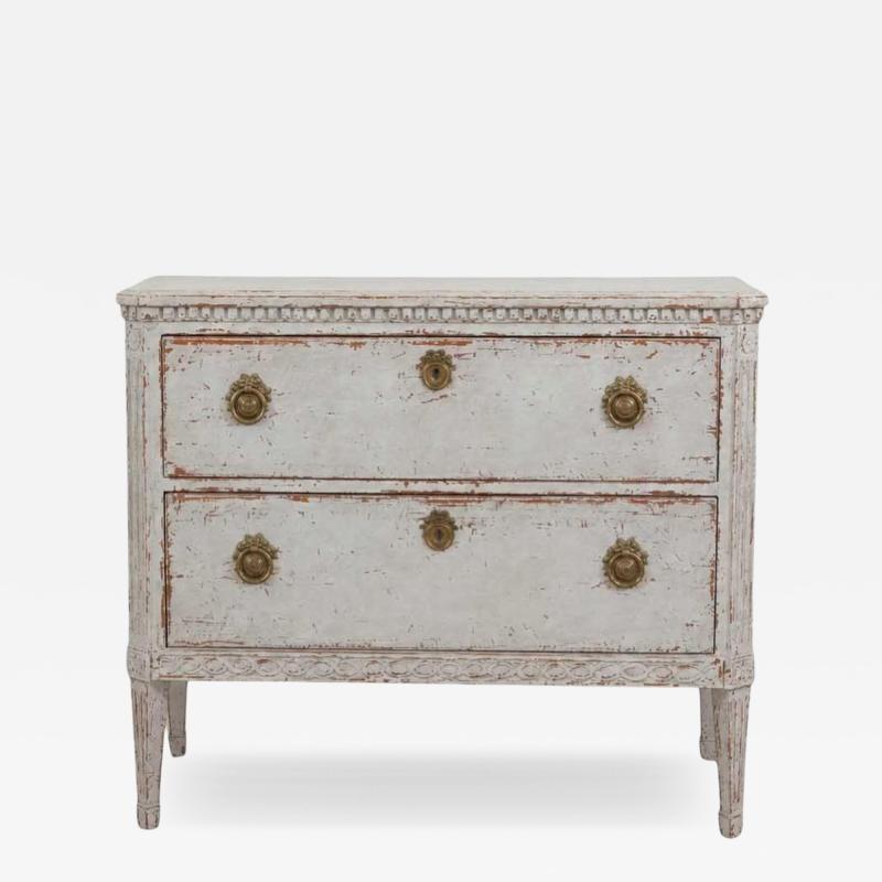 Danish 19th Century Carved Chest of Drawers