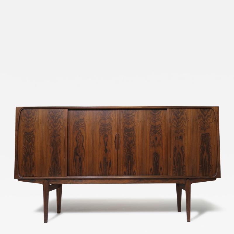 Danish Brazilian Rosewood Sideboard with Center Bar