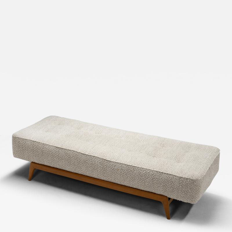 Danish Daybed Upholstered in Boucl Fabric Denmark ca 1970s