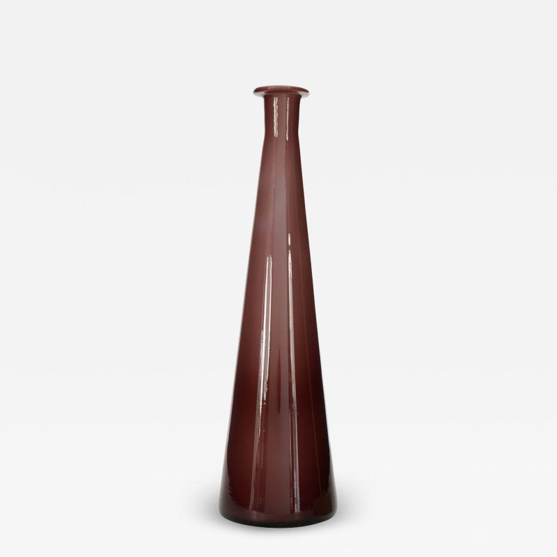 Danish Mid Century Purple Glass Bud Vase