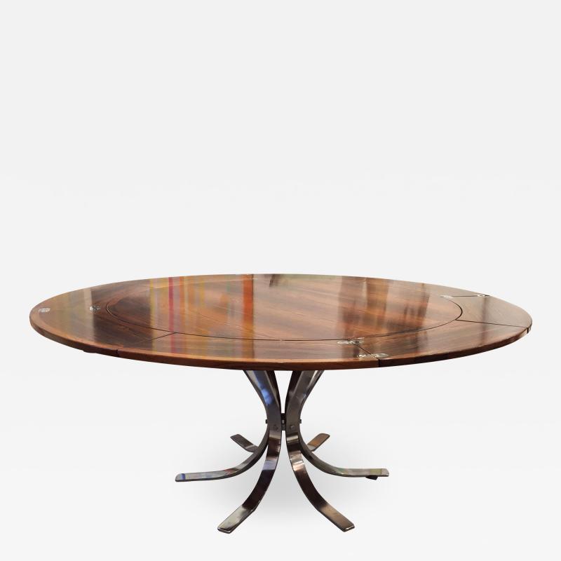 Danish Mid Century Rosewood and Chrome Table