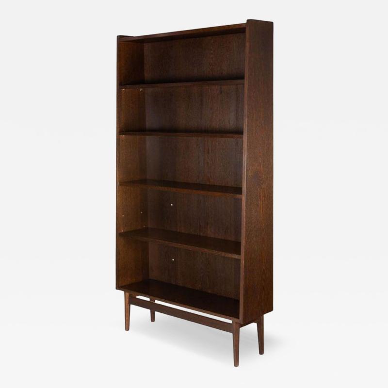Danish Modern Ebonized Oak Bookcase by Johannes Sorth