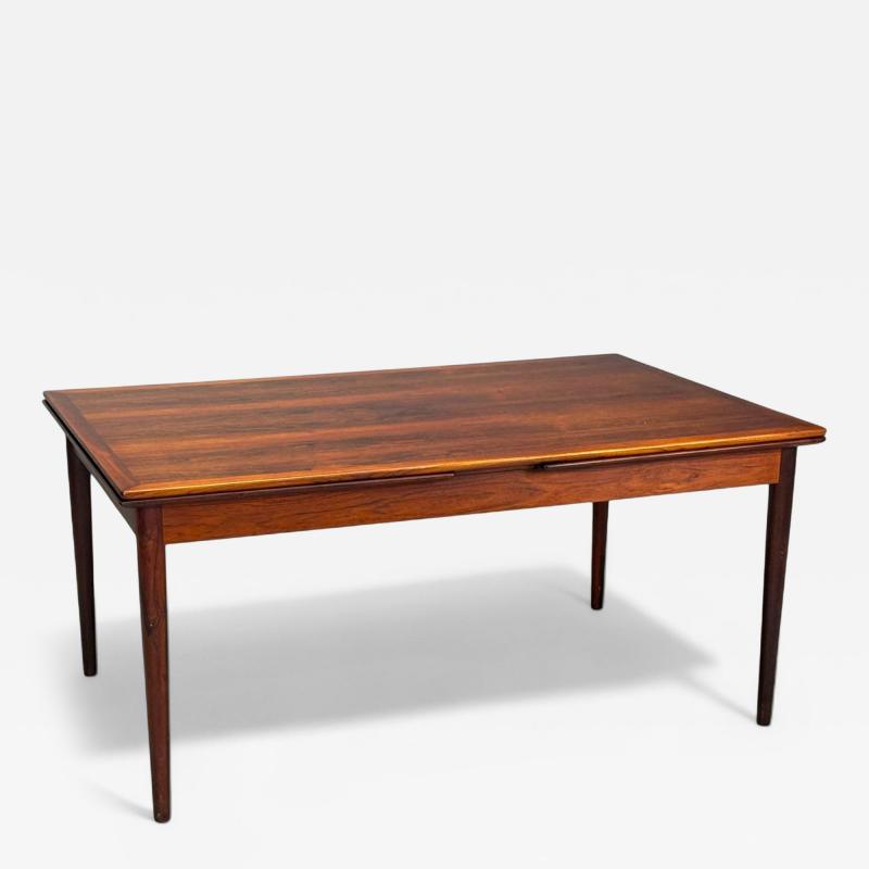 Danish Modern Rosewood Expandable Dining Table Denmark 1960s