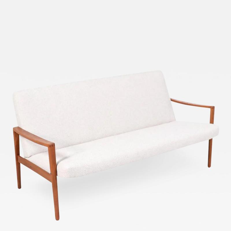 Danish Modern Sculpted Teak Sofa