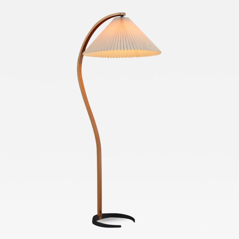 Danish Modern Teak Arc Floor Lamp by Mads Caprani