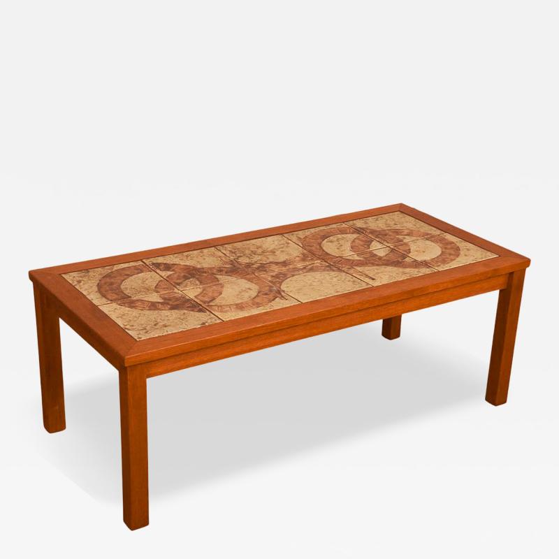 Danish Modern Tile Top Coffee Table