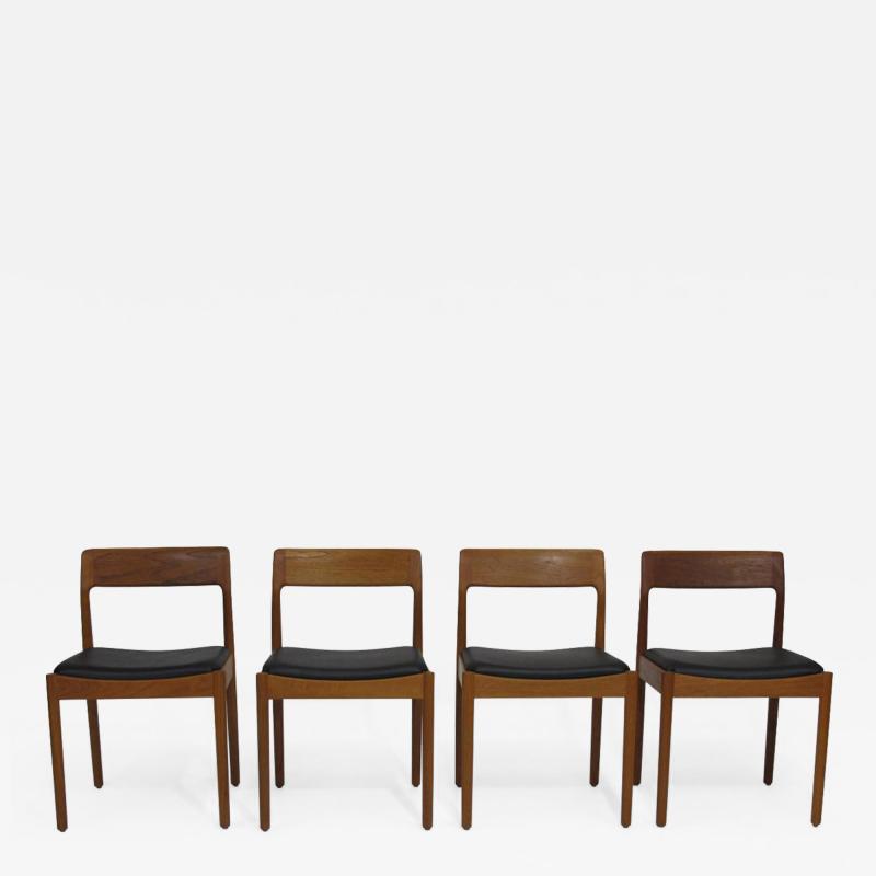 Danish Teak Dining Chairs Set of 4