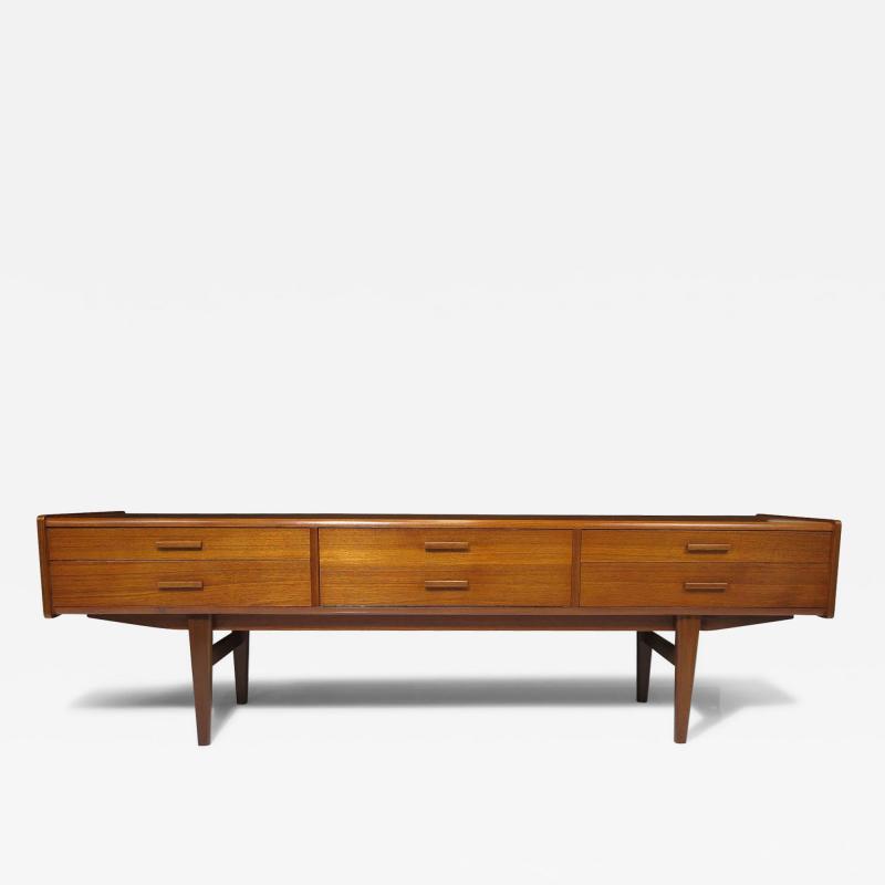 Danish Teak Sideboard Media Credenza