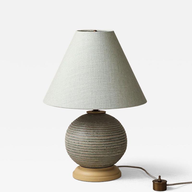 Danish pottery lamp