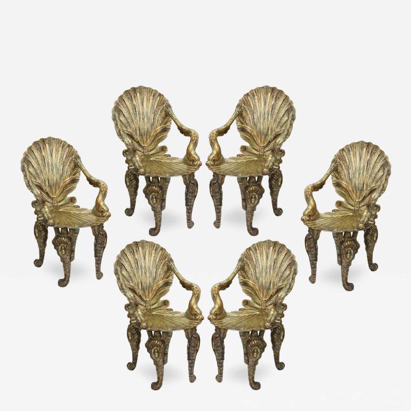 David Barrett Set of 8 Grotto Chairs by David Barrett