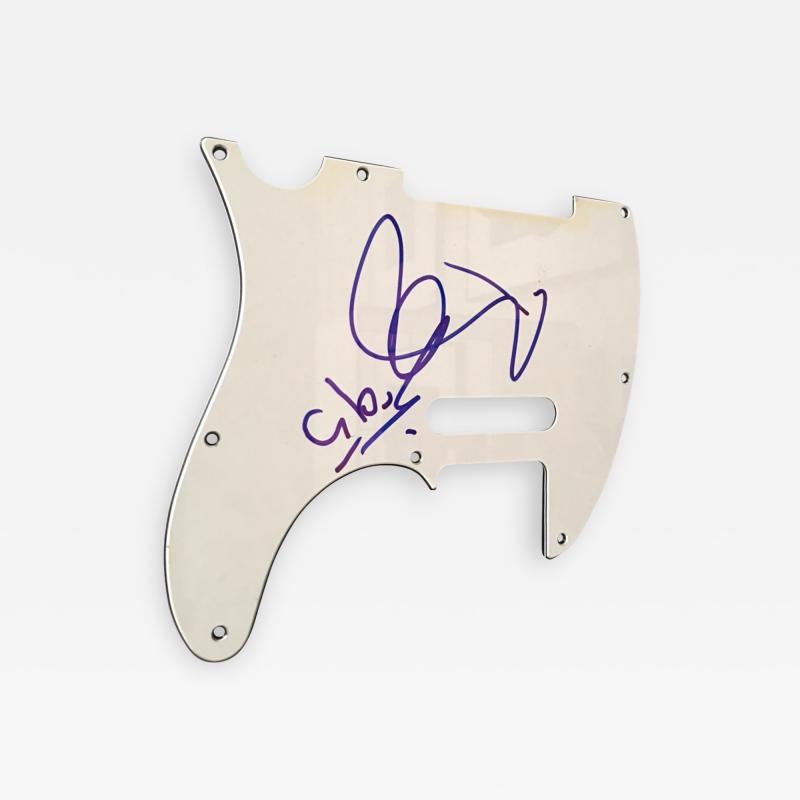 David Bowie Telecaster Pickguard Autographed by David Bowie