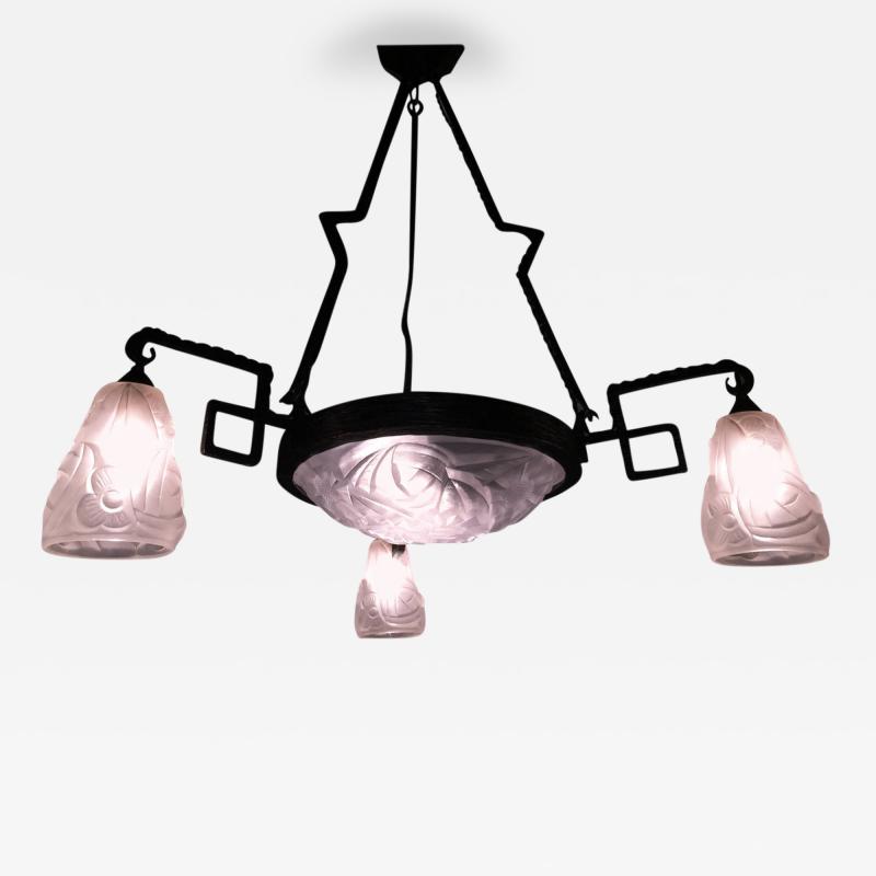 David Gueron Degue Degue French Deco Chandelier