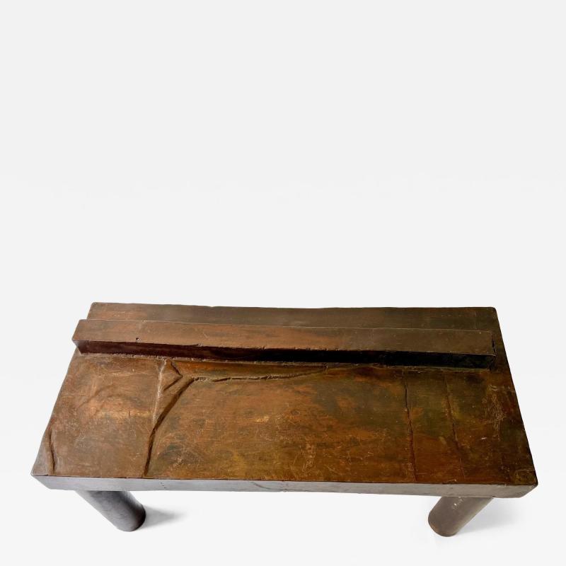 David Hacker David Hacker Pieced and Welded Steel Table Lustrous Waxed Finish