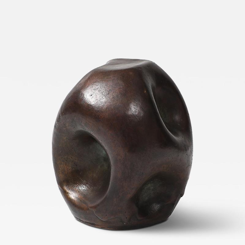 David Haskell Pierced Amorphic Sculpture in Bronze by David Haskell