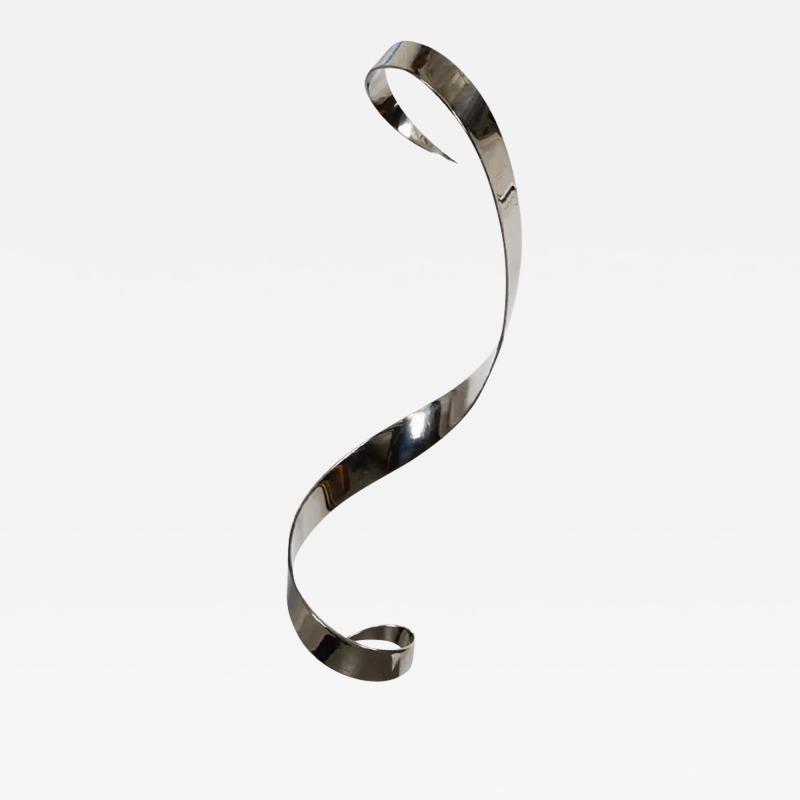 David Herschler Stainless Steel Ribbon Sculpture by E David Hershler