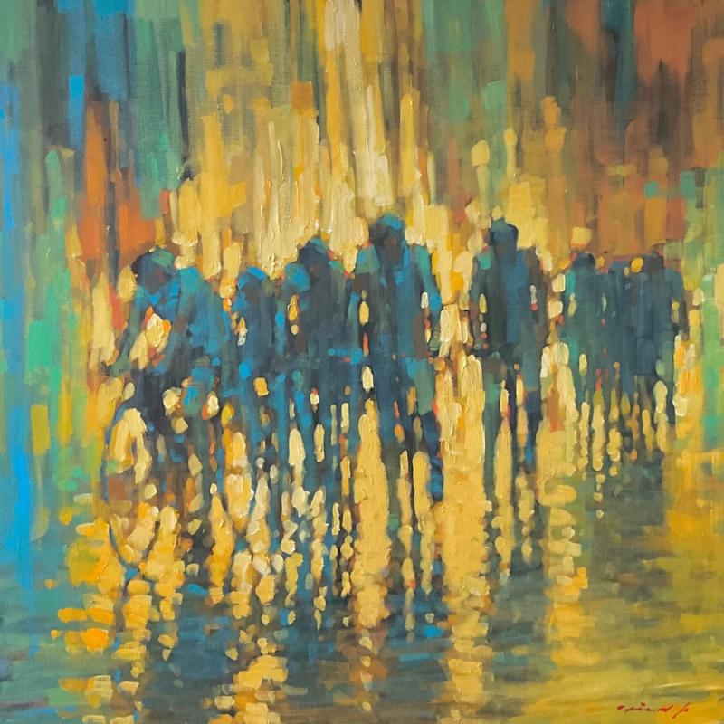 David Hinchliffe Cyclists at Night