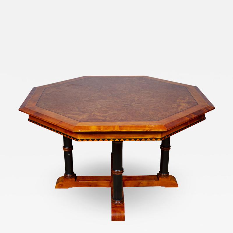 David Linley David Linley Burl Walnut Center Table
