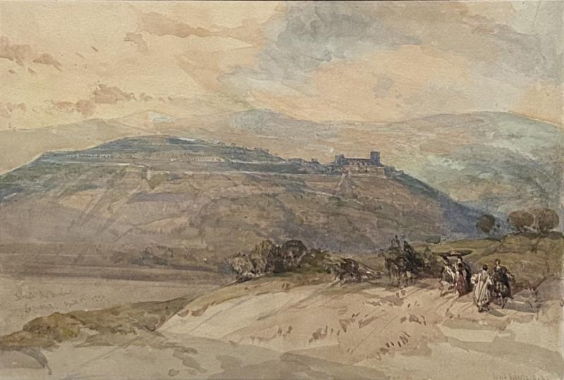 David Roberts David Roberts R A London Distance view of Sebaste Ancient Samaria 