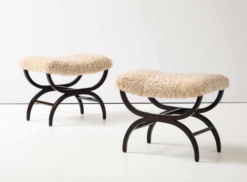 David Rosen - A Pair of Swedish Stools, David Rosén, Circa 1940s