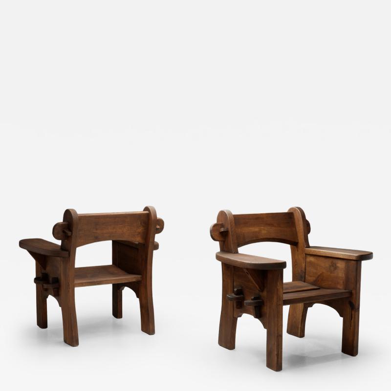 David Rosen Pair of Berga Armchairs by David Ros n for Nordiska Kompaniet Sweden 1940s