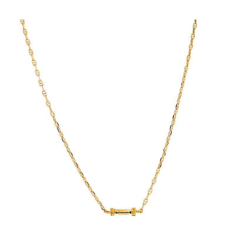 David Webb DAVID WEBB 18K YELLOW GOLD PLAIN LINK CHAIN NECKLACE