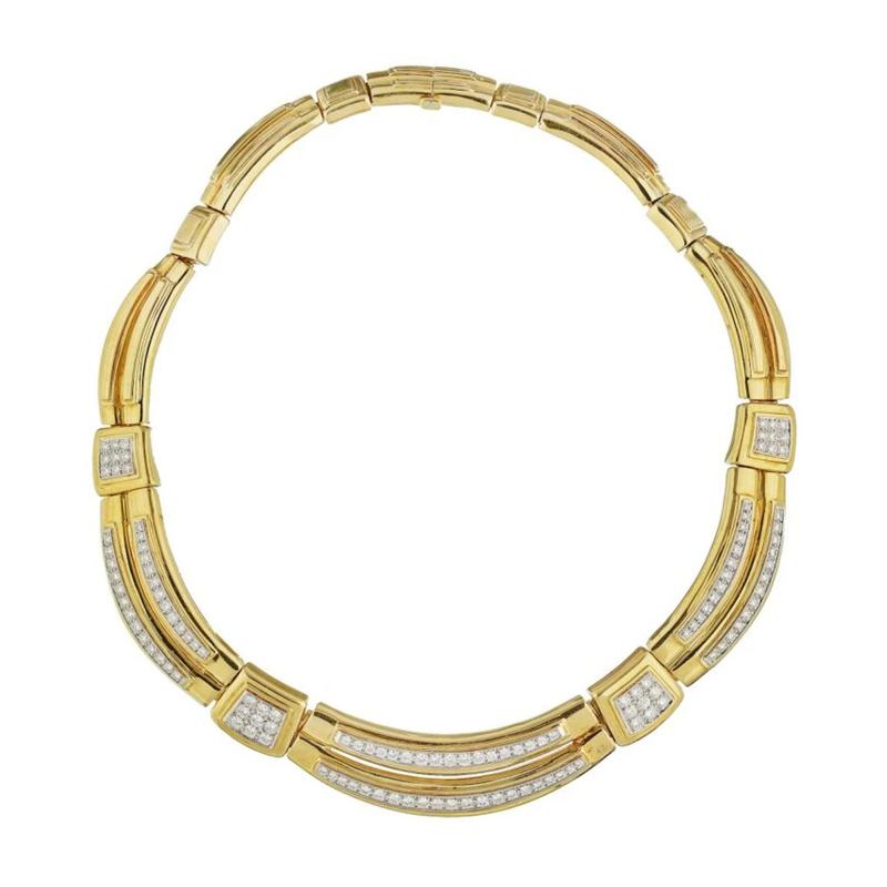 David Webb DAVID WEBB COLLAR 18K YELLOW GOLD NECKLACE