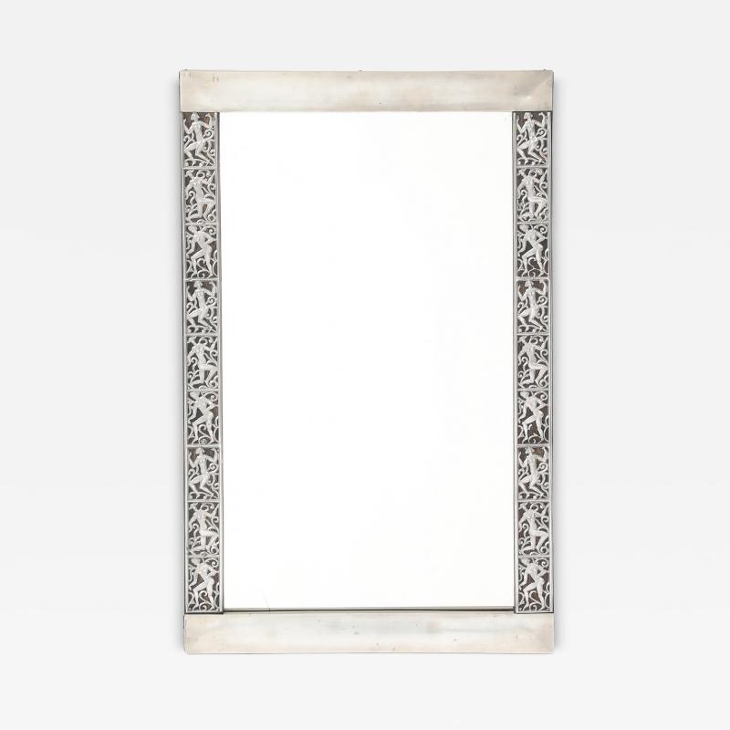 David Wretling A Swedish Pewter Mirror by David Wretling Circa 1920s