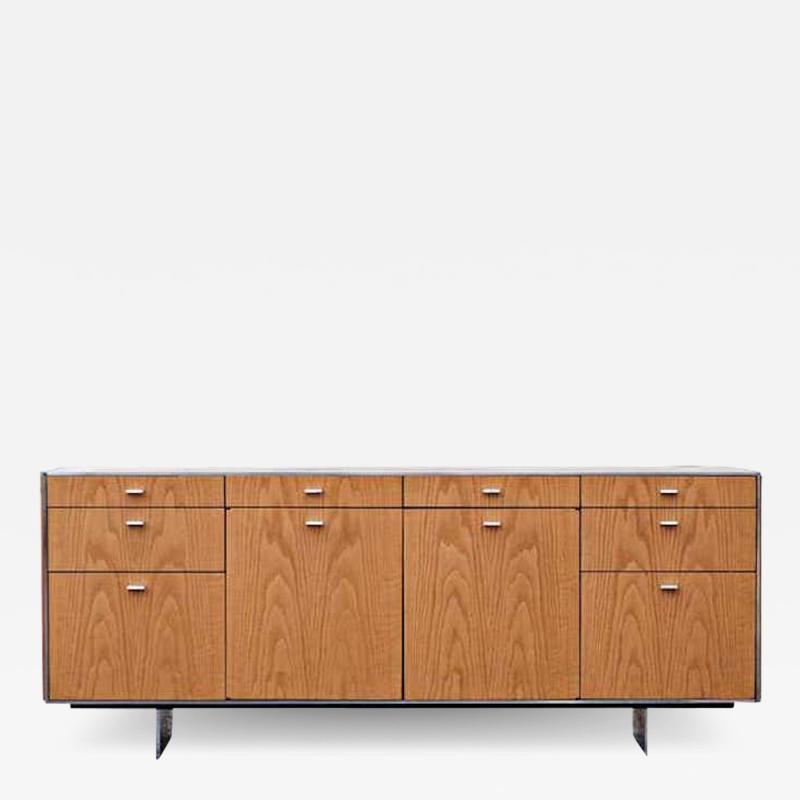 Davis Allen 5ft Davis Allen Oak Stainless Credenza