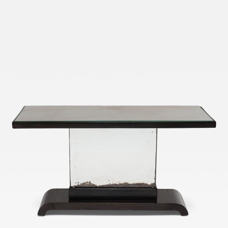 Deco Mirrored Pedestal Table